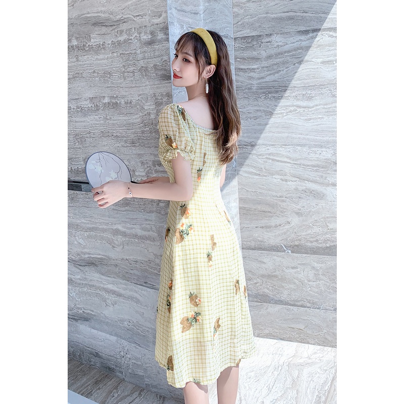 【Rozen】Korean Vintage Front Strap Dress  R069