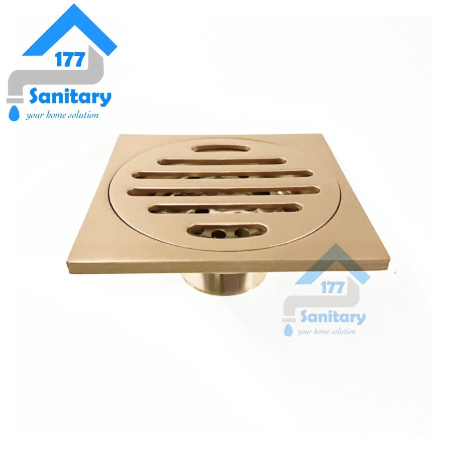 Saringan Got Rose Gold Matte 6001G - Floor Drain Drainer Brass Pembuangan air Stainless Rose Gold