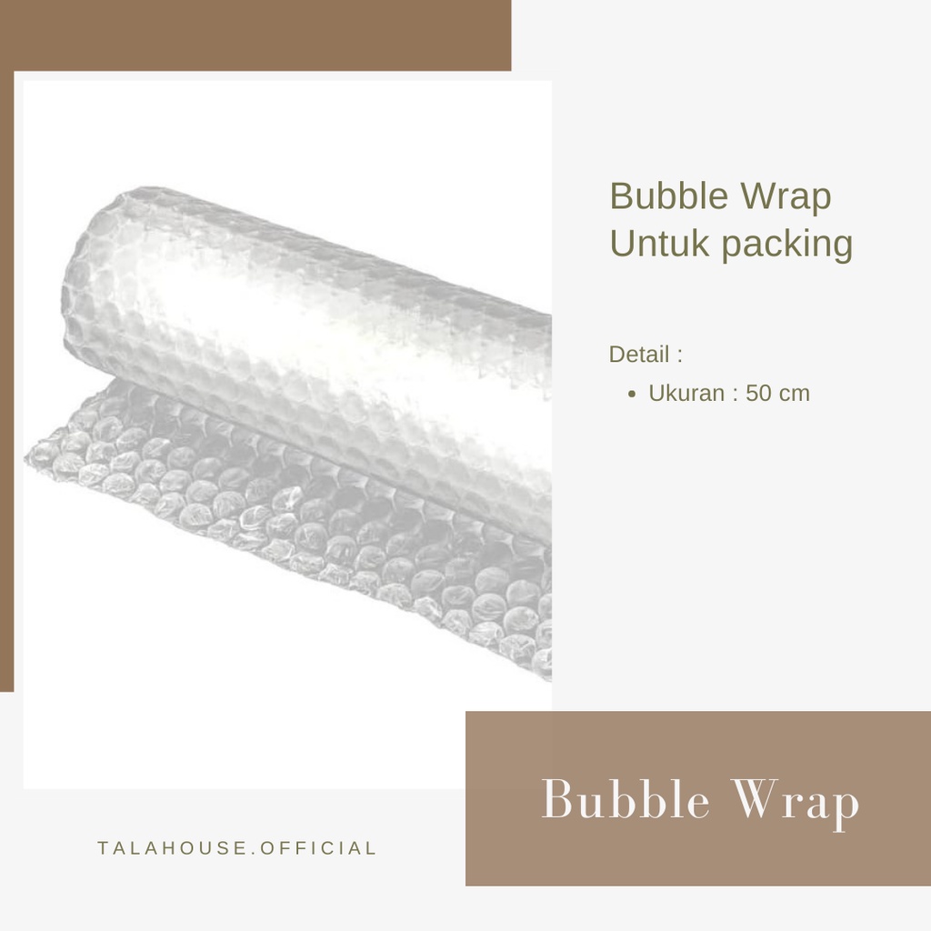 

EXTRA BUBBLE WRAP SUPAYA PAKET LEBIH AMAN