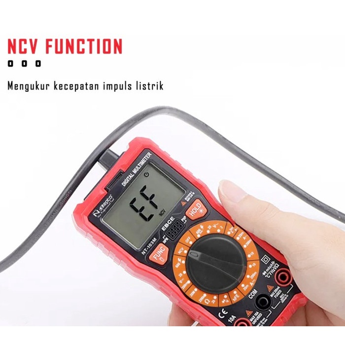 ORIGINAL NEPTO NT103M Multimeter Digital NCV Multi Tester Volt Amper