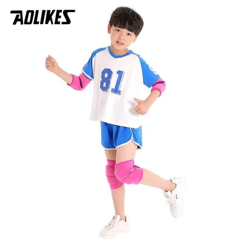 1 Pasang Aolikes 7115 Knee Pad Protector Support Kid Deker Pelindung lutut Kaki anak Kneepad Kids