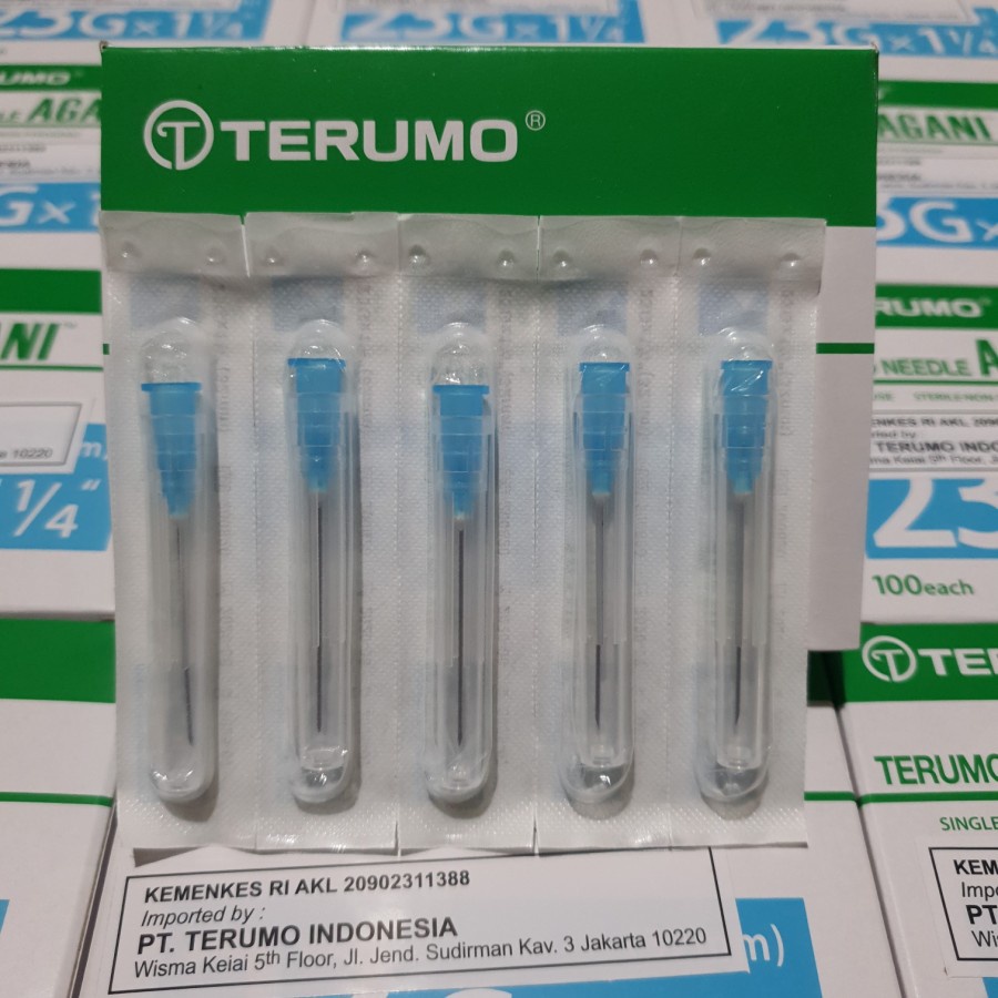 Needle Terumo Agani18 23 25 27 G Jarum Terumo Agani 18G - 23G - 25G - 27G