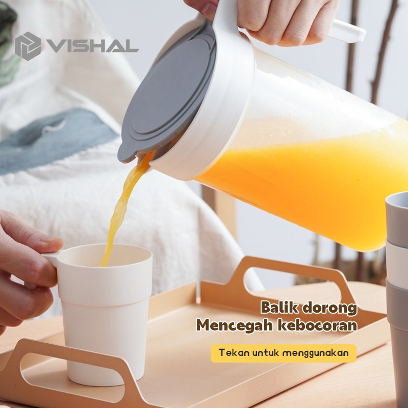 VISHAL 5In1 Eskan Air Minum/Teko Plastik Ceret Air Plastik /Teko Air/Pitcher Water water Jug Infused