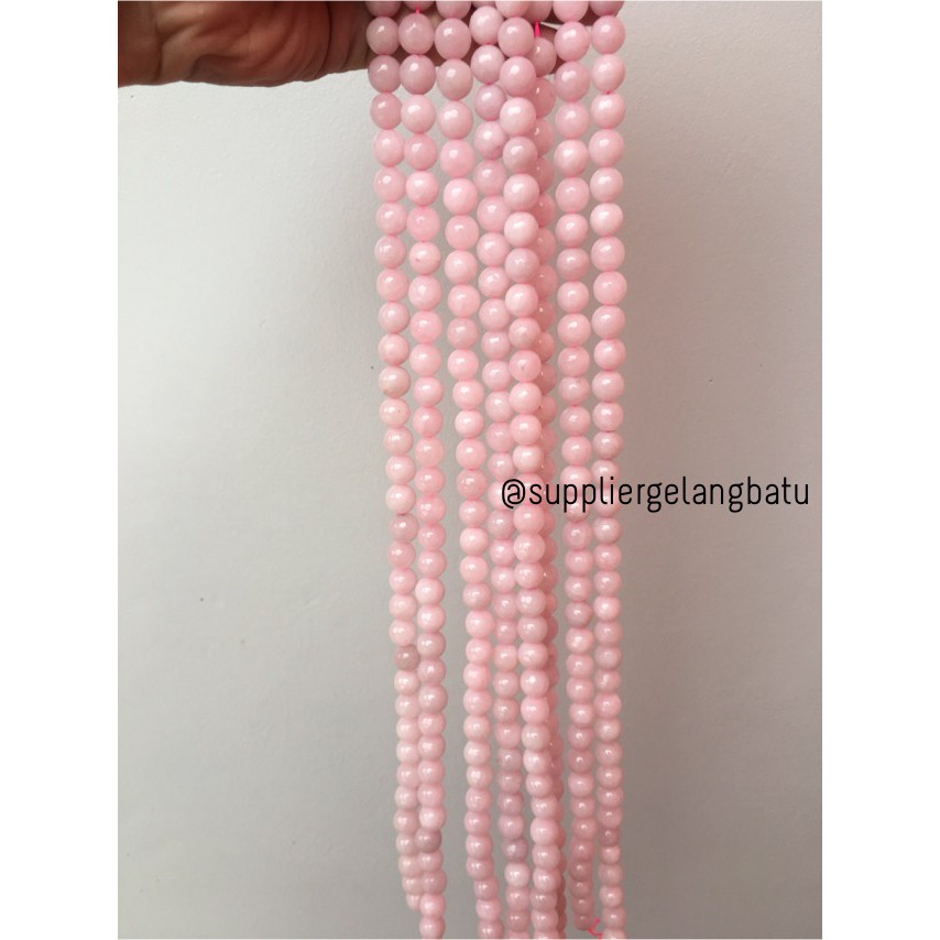 rare kristal rose quartz susu FACETED 10mm bahan cutting gelang kalung aksesoris fesyen fashion