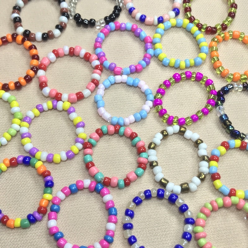 Jual Min Rb Basic Mix Beaded Ring Part Beads Custom Ring Kpop Ring Beads Ring