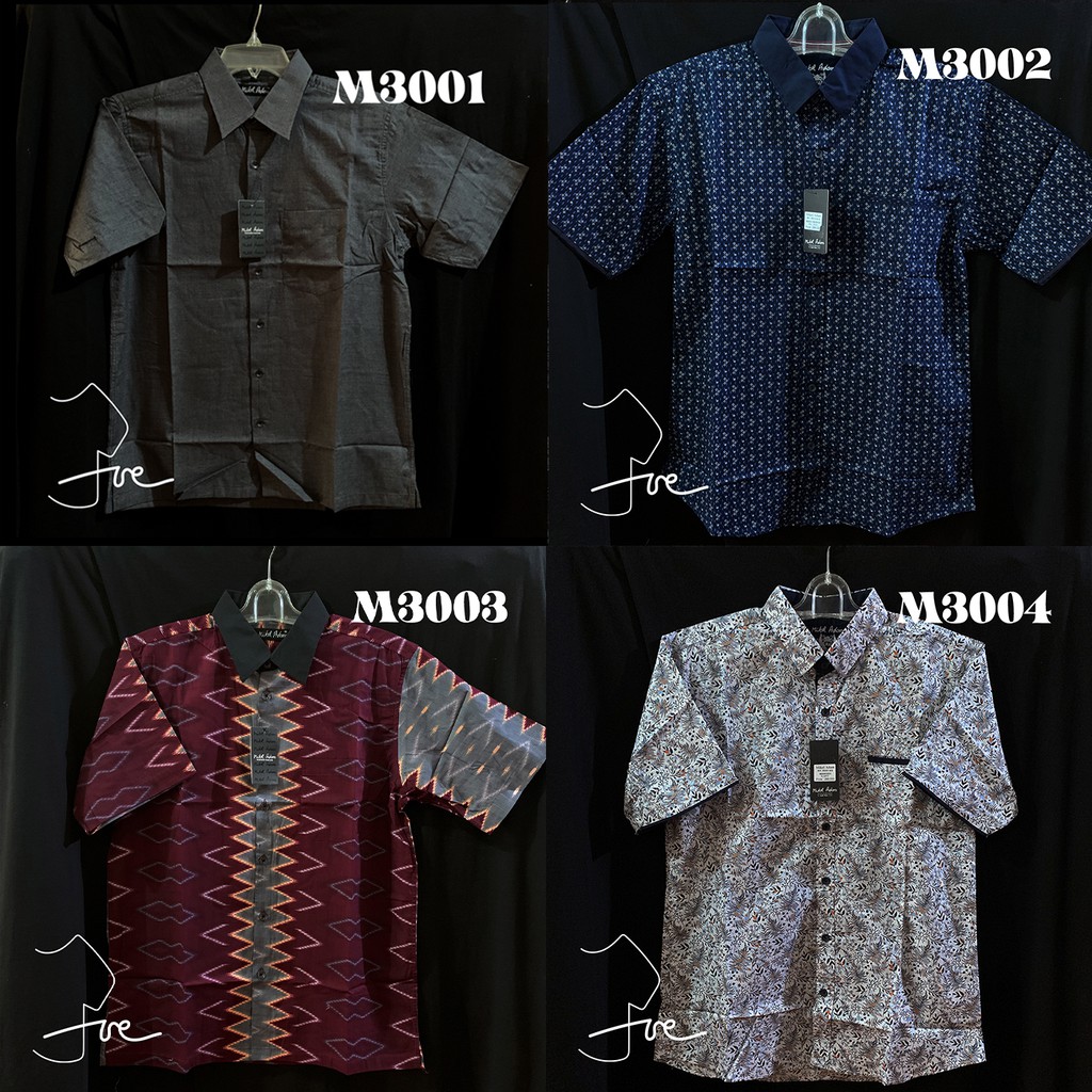 Kemeja Pria Casual Motif Mikel Adam (PROMO SPESIAL) Termurah