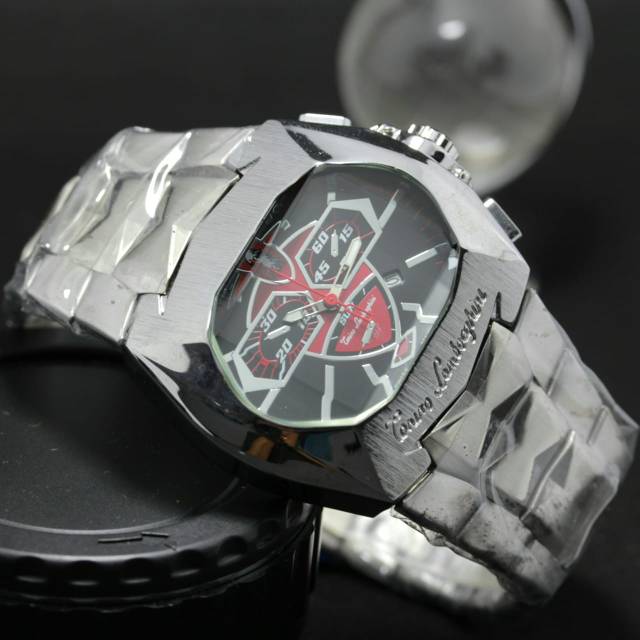 Jam Tangan Pria Lamborghini Rantai New Sporty