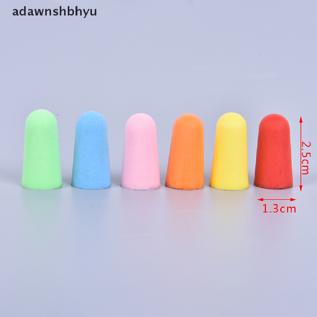 Adawnshbhyu 5pasang Busa Ear Plugs Penyumbat Telinga Tidur Pengecil Kebisingan Renang Earplug Anti Bising