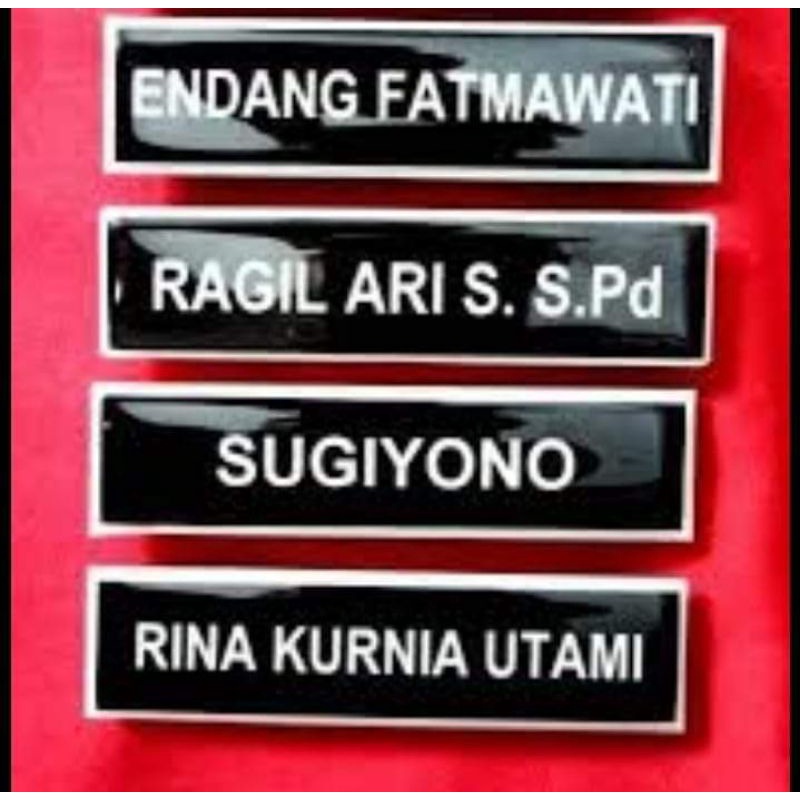 

NAME TAGE akrilik resin bagus