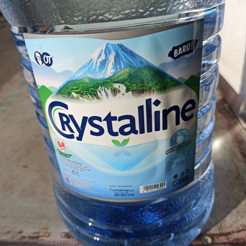 

Minuman Crystalline Crystaline Mineral Water Galon 6 Liter Khusus Instan & Same Day