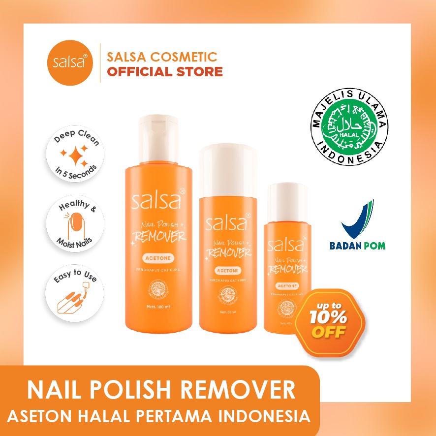 𝐑𝐀𝐃𝐘𝐒𝐀 - SALSA Nail Polish Remover - Aseton HALAL Pembersih Cat Kuku