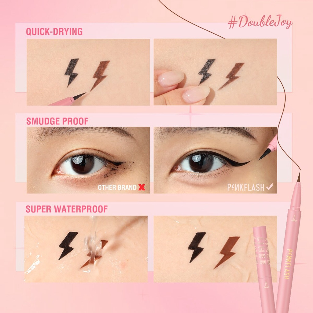 Pinkflash Hypersharp Liquid Eyeliner Waterproof Pinkflash Eyeliner Pinkflash Eyeliner Spidol Pinkflash Eyeliner Pen Pinkflash Eyeliner Pink Flash Pinkflas