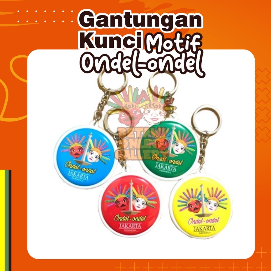 Gantungan Kunci Motif Ondel-Ondel