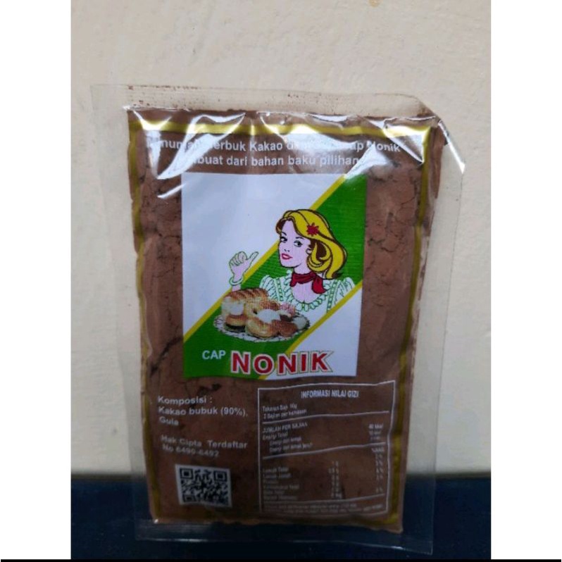 Coklat Bubuk Nonik 20 gr / Kakao Bubuk Nonik 20gr / Cocoa Powder