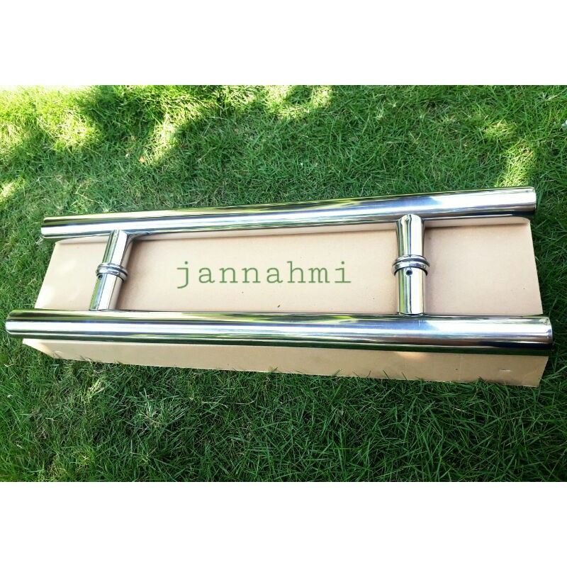 1 set handle pintu stainlis baut tembus 50cm