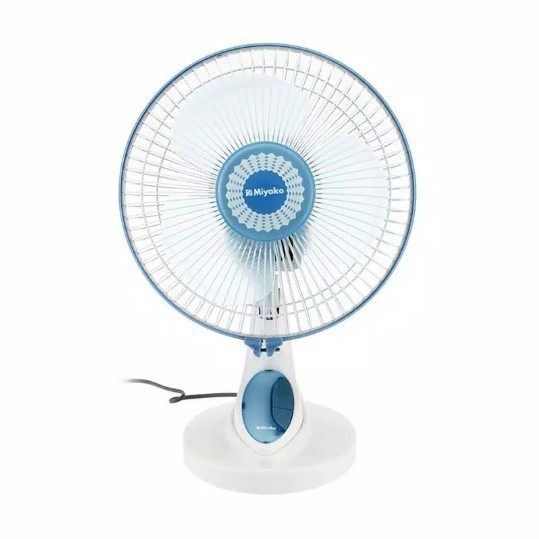 MIYAKO Kipas Angin Desk Fan &amp; Wall Fan 9 inch / Kipas Meja 2in1 KAD 927 B/PL - Jaring Plastik - Garansi Resmi 1 Tahun