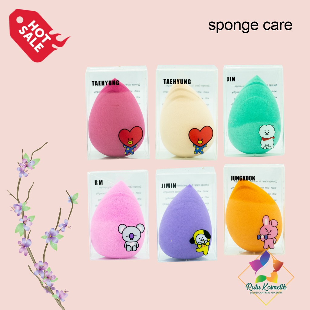 ❤ RATU ❤ Sponge Telur | Spon Egg Make Up | Spons Beauty Blender Besar Kecil