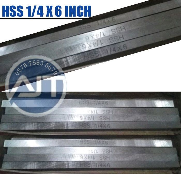 Pisau bubut Hss 1/4 X 6 INCH MATA PISAU BUBUT MATA PAHAT BUBUT HSS Square tool Mata bubut