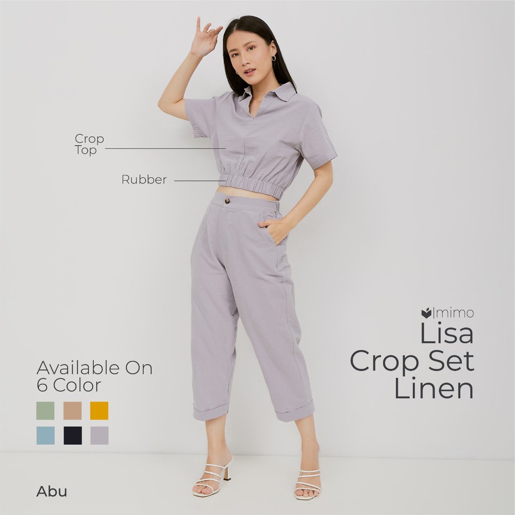 Lisa Crop Set Linen