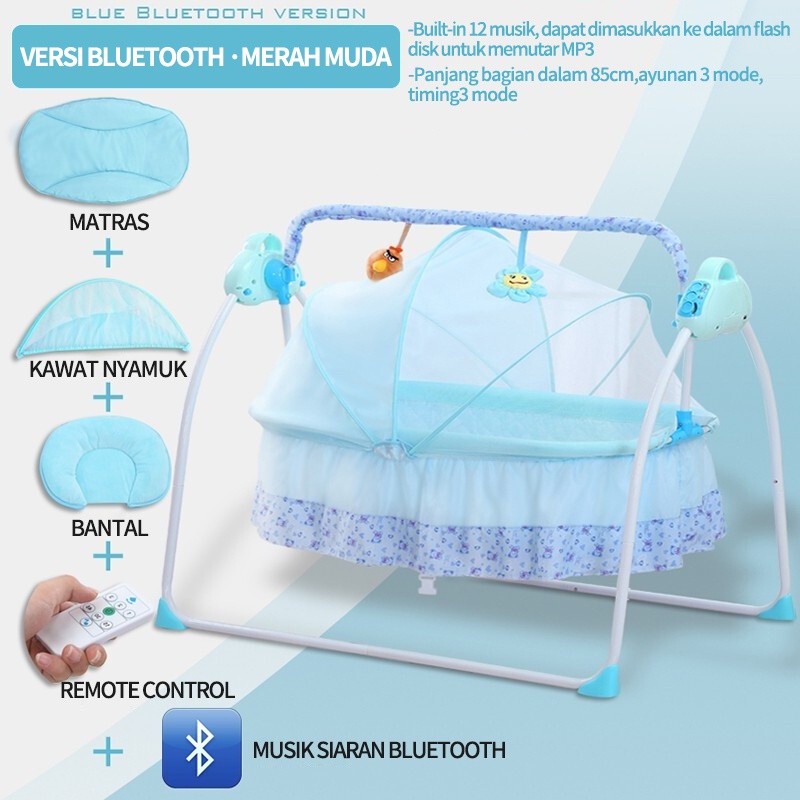 Ayunan Bayi Elektrik Otomatis kendali jarak jauh Start Deluxe Portable Baby Swing Rocker Bouncer / ayunan bayi multifungsi / otomatis Bouncer Swing