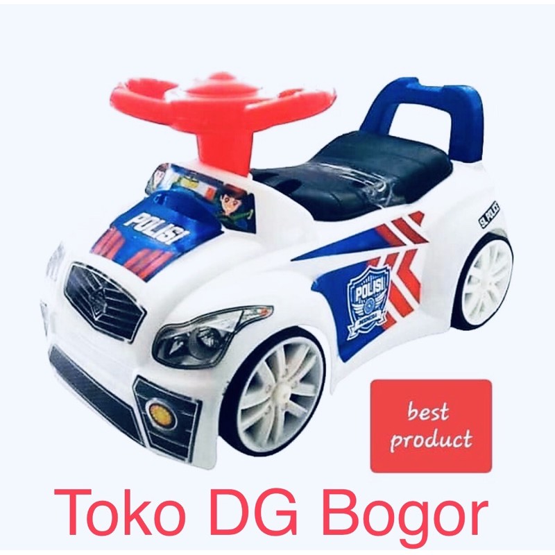 SG Toys SL 200 P / Mobil Polisi Duduk Dorong Ride / Tanpa Bubble