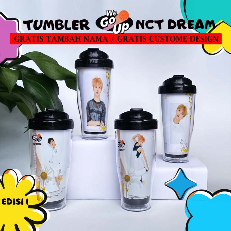 Tumbler Custome NCT Dream We Go Up / Kpop Merchandise Botol Minum Unofficial Murah NCT Jaemin Jeno J