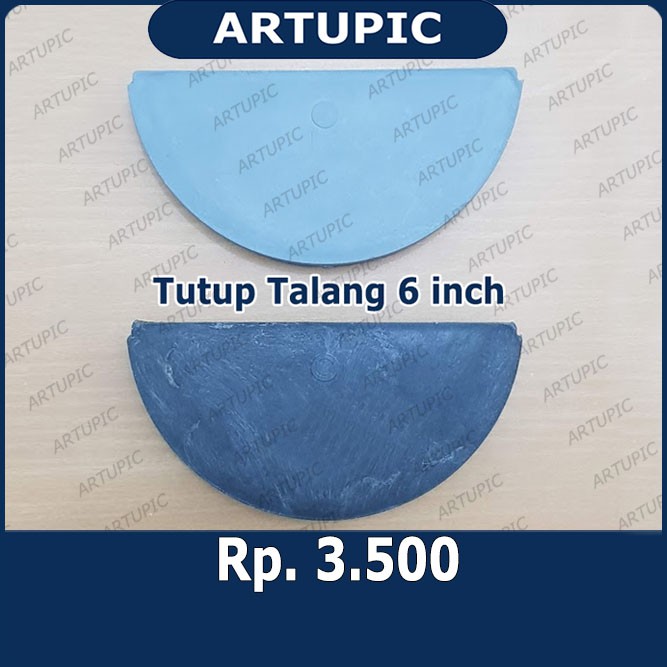 Tutup Talang Pakan 6 inch setengah lingkaran