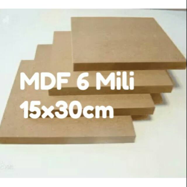 MDF 6mm papan kayu MDF 6mm 15x30cm