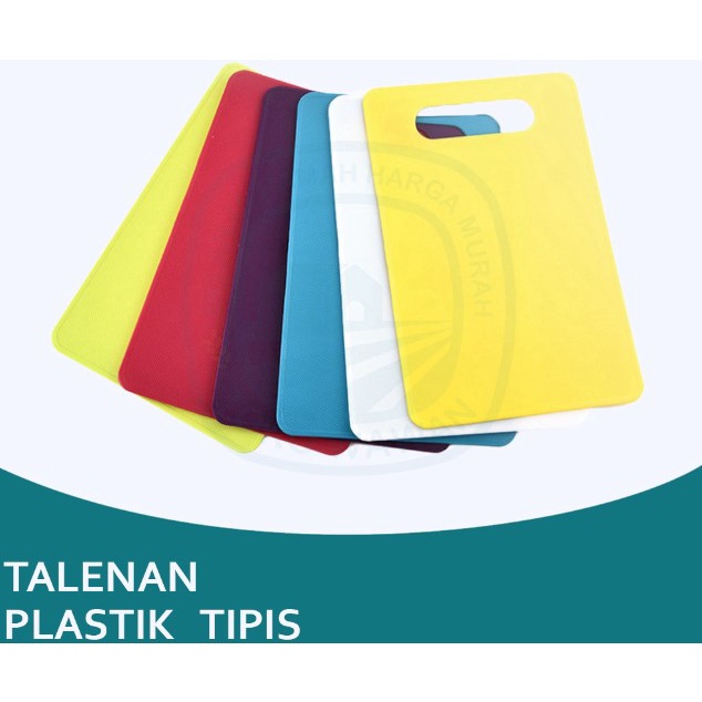 TALENAN PLASTIK ANTI-SLIP / ALAS PEMOTONG BUAH SAYUR DAN DAGING / TALENAN MULTIFUNGSI / SLIM CUTTING BOARD CHOPPING