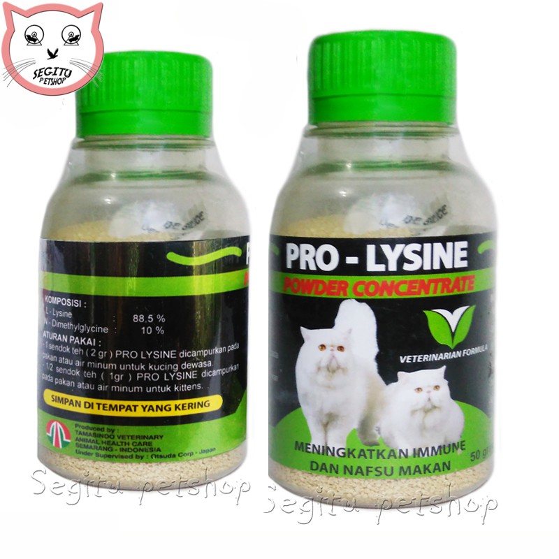 VITAMIN KUCING KURUS SUSAH MAKAN PRO LYSINE 50 GRAM