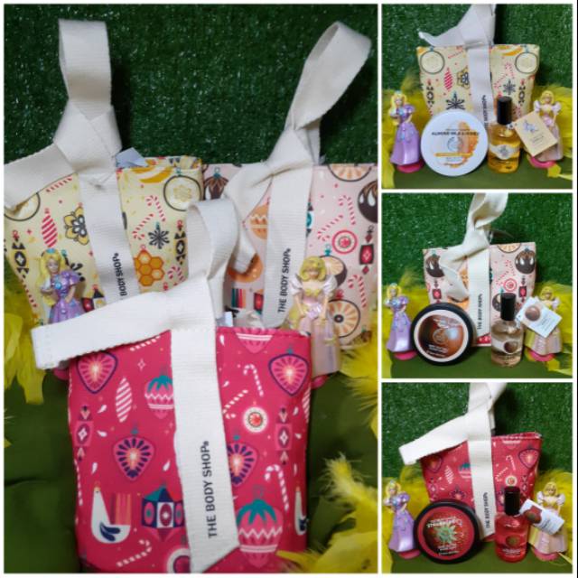 The body shop gift bag strawberry / shea / vanilla / seserahan nikah the body shop 279rb