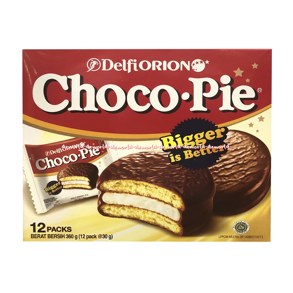 

Delfiorion Choco Pie Biskuit Coklat Biscuit 12 Pack Chocolate Bigger Delfi Orion Biskut Cokelat Delfi Orion Choco