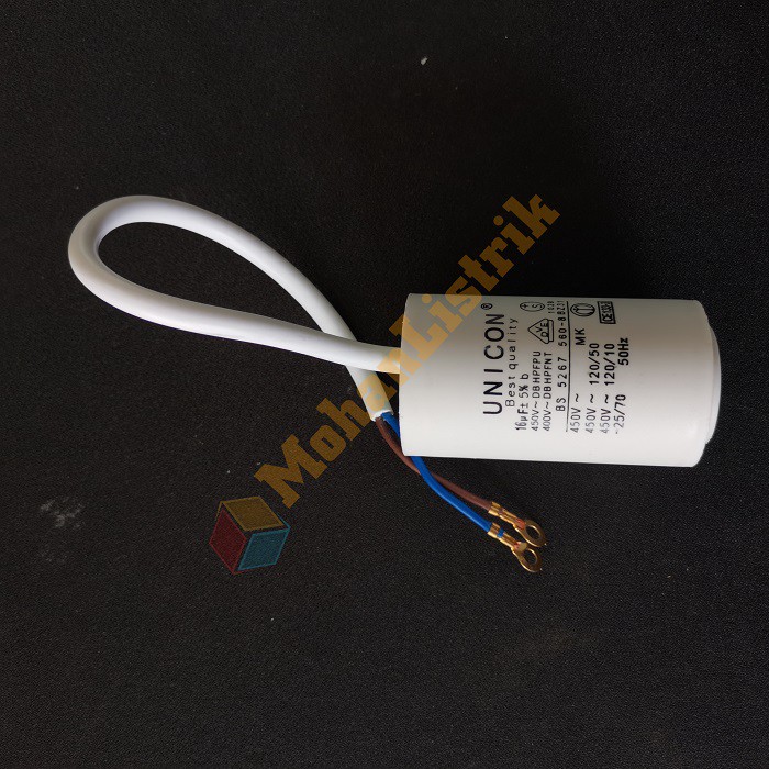 Kapasitor UNICON 16 uf 450V AC Bulat Kecil