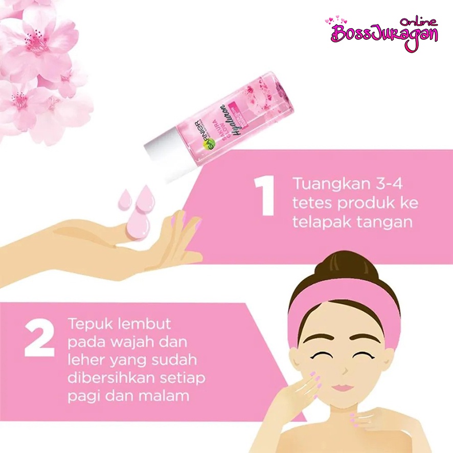 (BOSS) GARNIER Sakura Glow Hyaluron Water-Glow Essence 30ml