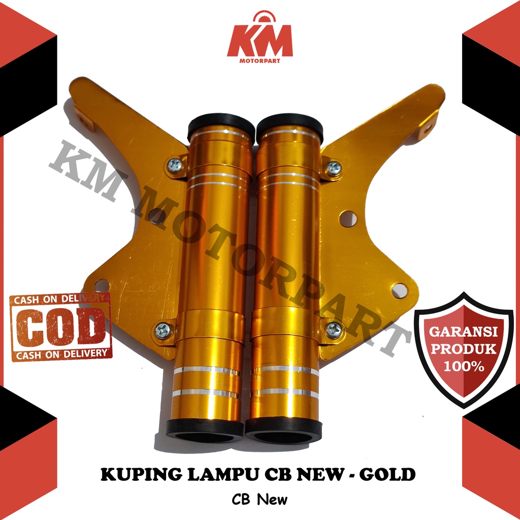 Kuping Lampu CB New CNC 31mm Breket Dudukan Lampu Variasi Sepasang