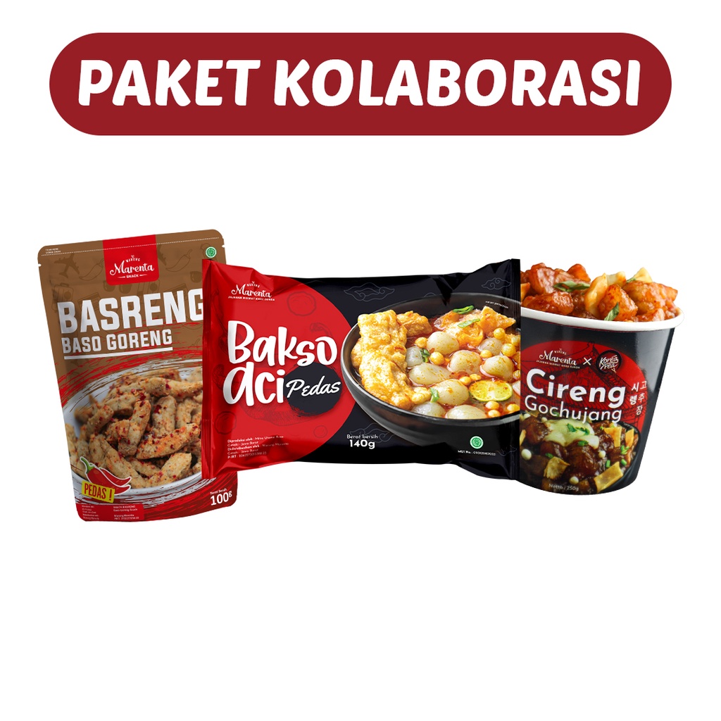 

PAKET KOLABORASI (BASRENG - GOCHUJANG- BASO ACI PEDAS )