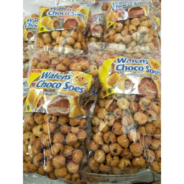 

Walens choco soes-sus isi coklat walen nissin snack original-camilan-makanan