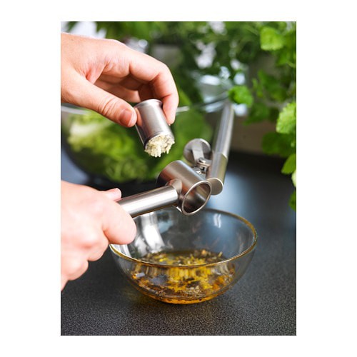 KONCIS Penghancur bawang putih, baja tahan karat