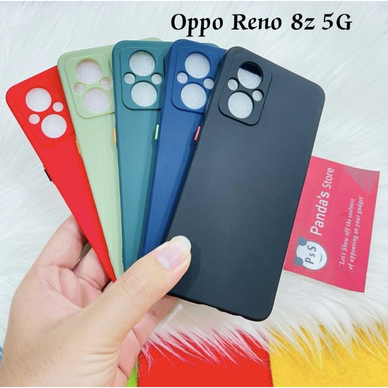 Case Oppo Reno 8z 5G Babycase Makaron Full Color Softcase Oppo Reno 8z -PsS