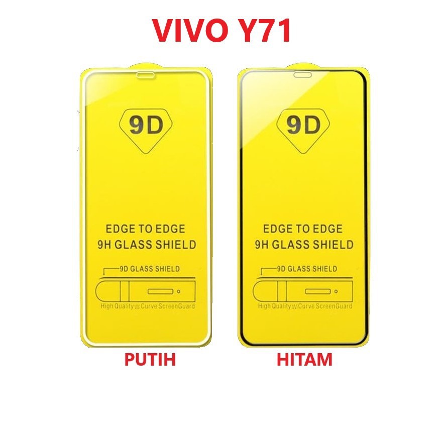 ANTI GORES FULL 9D GLASS VIVO Y71 1724 ~ TEMPERED GLASS FULL ~ SCREEN PROTECTOR ~ MGS INDO