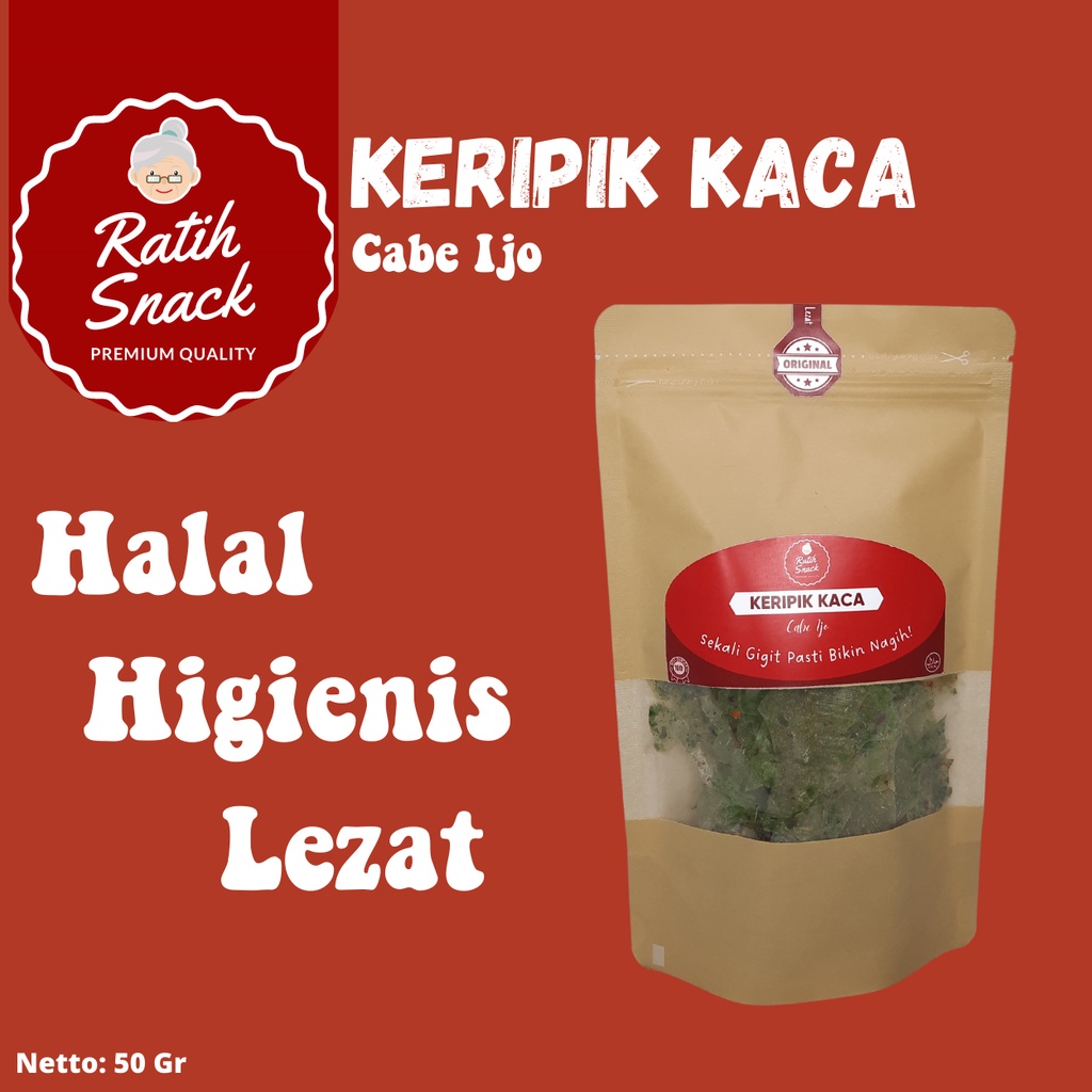 

Keripik Kaca Cabe Ijo | Kerupuk| Jajanan | Camilan