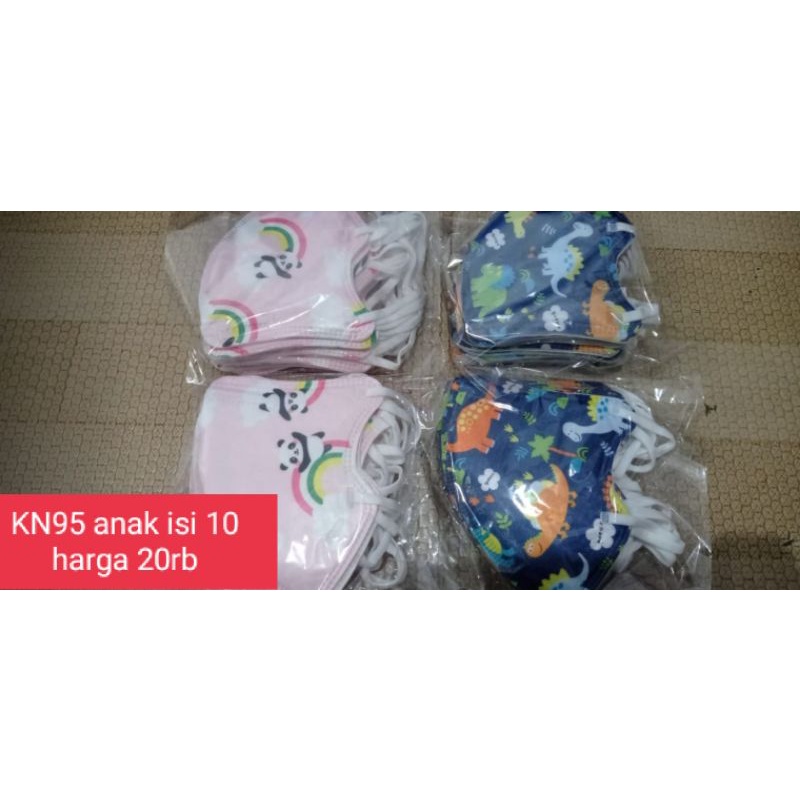 Masker motif KN95 Anak