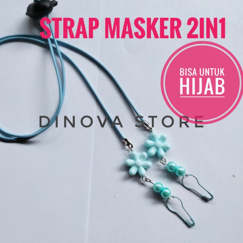 strap masker 2in1BUNGA BINTANG KECIL /konektor masker 2in1/kalung masker