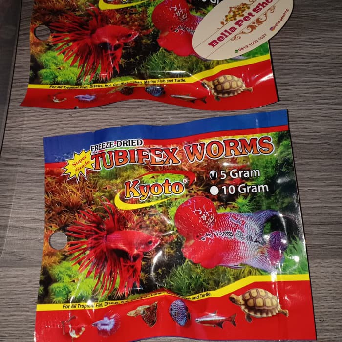 

Promo Cacing Kering TUBIFEX WORMS Kyoto Makanan Ikan Hias Murah