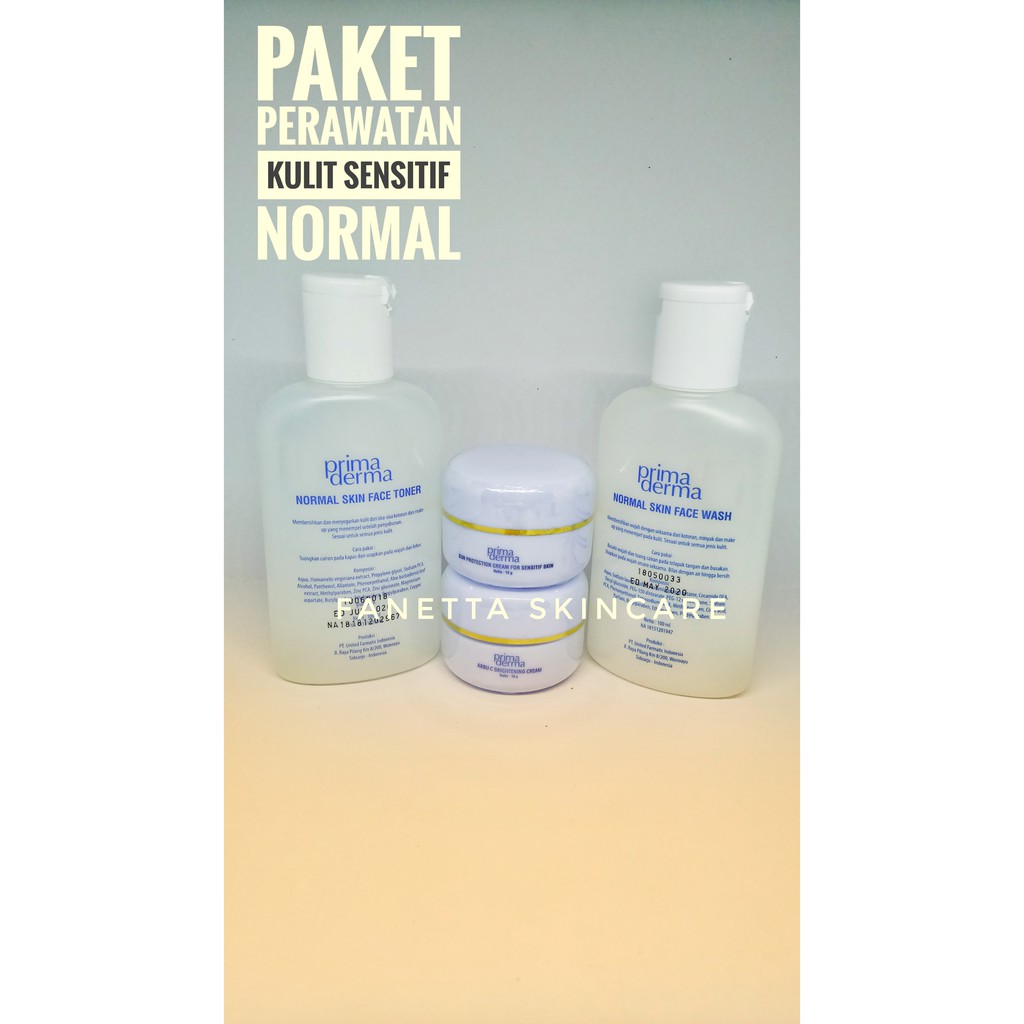 Paket Primaderma Perawatan Kulit Sensitif Normal