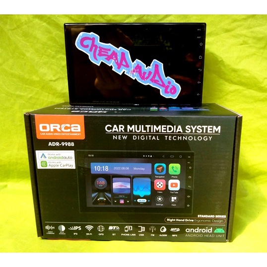 Android Mobil 7 Inchi ORCA ADR 9988 New Standart Series Terbaru Voice Command -Apple Carplay- Androi