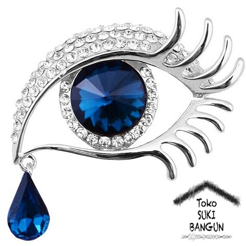 BR-002 Bros Pin Beauty EYES Aksesoris Wanita Fashion Brooch Women