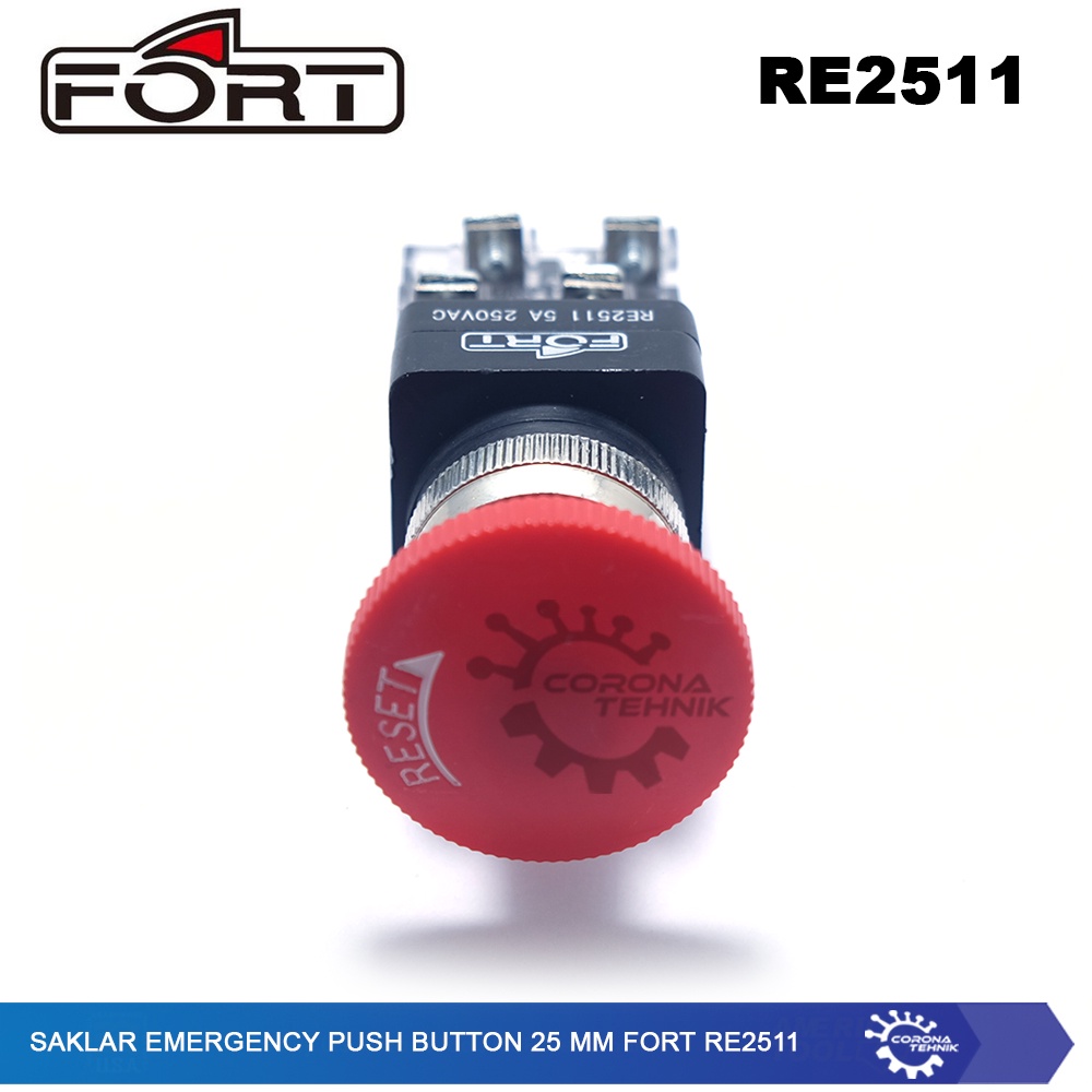 Fort RE2511 - Saklar Emergency Push Button 25 mm