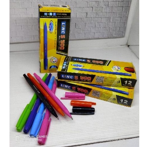 

pulpen/bulpen/ballpoin/pena linc S 500 isi 12/1 lusin