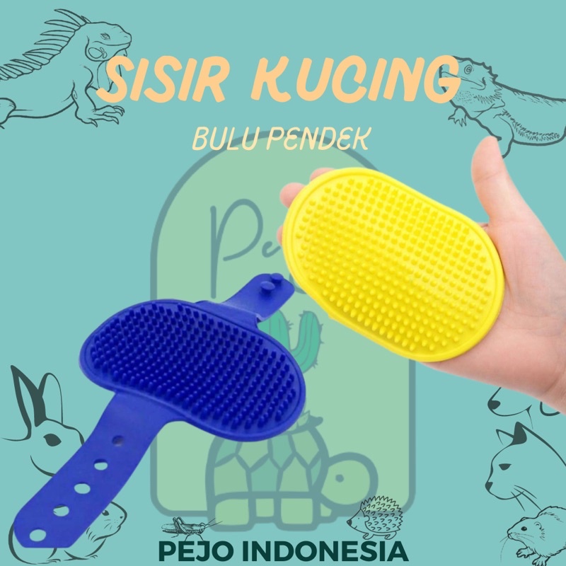 Sisir Bulu Kucing genggam tangan bulat